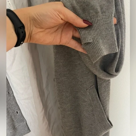 Lululemon NWOT Cardi In The Front Heathered Medium Grey / Silver Spoon - Picture 11 of 12